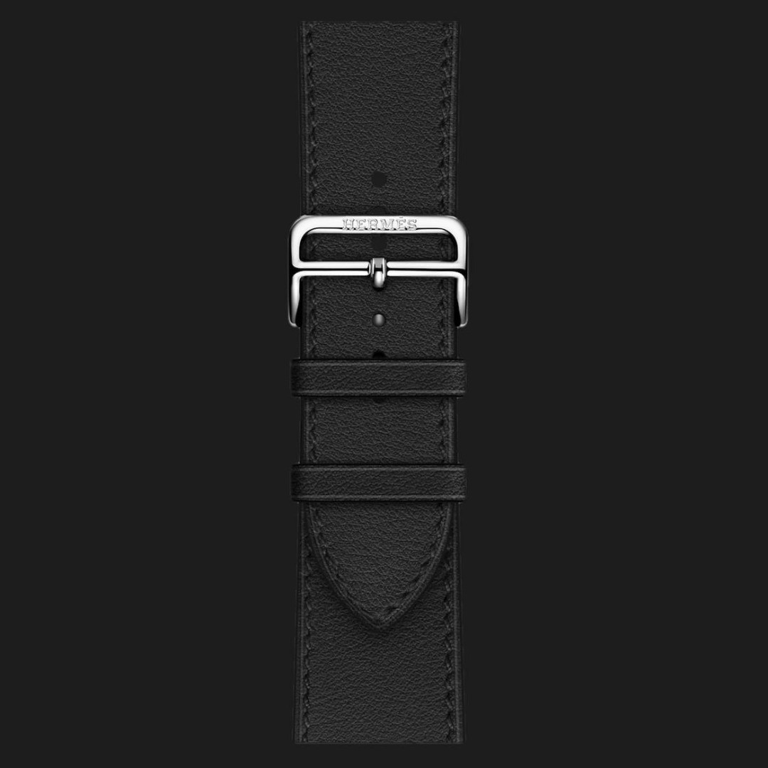 Apple watch hermès silver stainless steel case with single tour deployment buckle hot sale